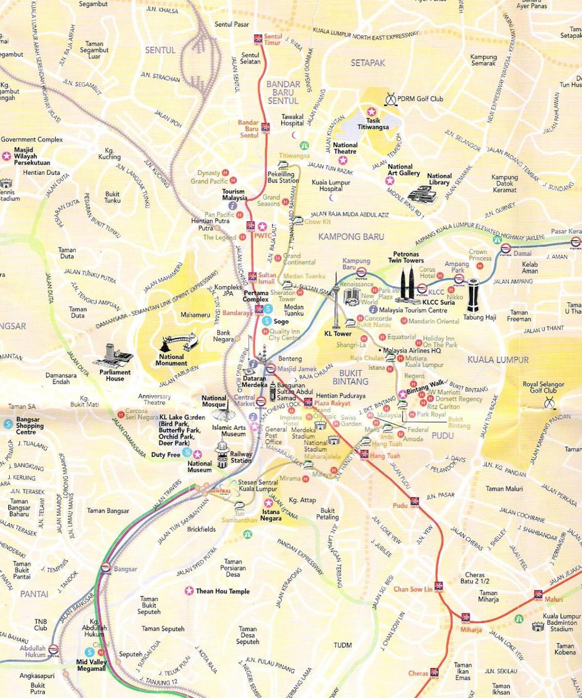 शहर कुआलालंपुर नक्शा