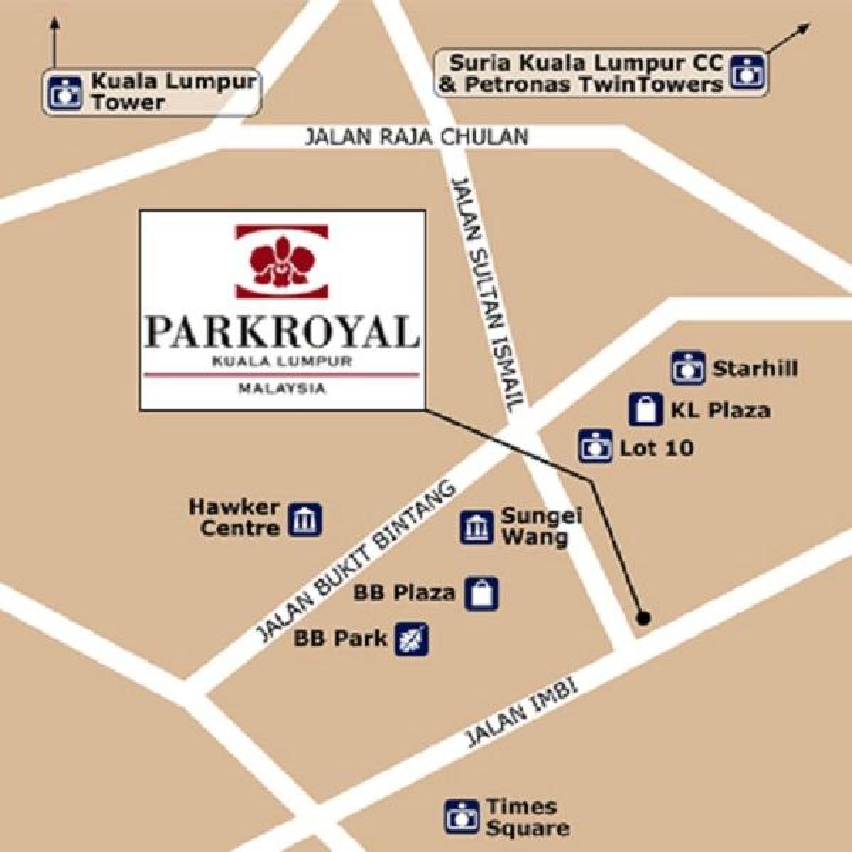 नक्शे के parkroyal कुआलालंपुर