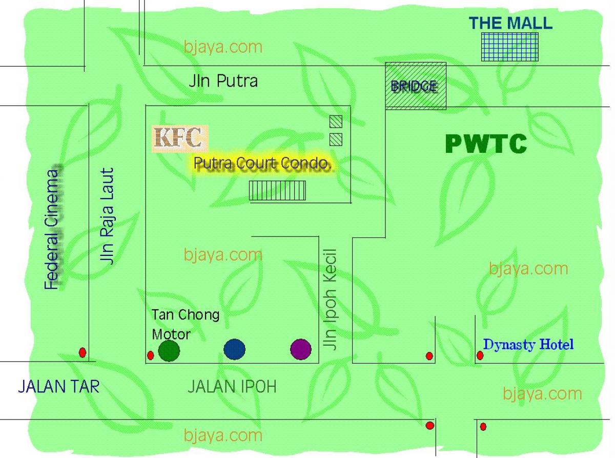 pwtc कुआलालंपुर नक्शा