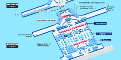 Klia टर्मिनल का नक्शा