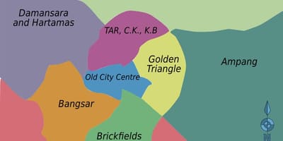 कुआलालंपुर जिले का नक्शा