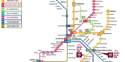 कुआलालंपुर रेलवे स्टेशन का नक्शा