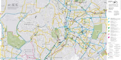 नक्शा साइकिल चालन के कुआलालंपुर साइकिल