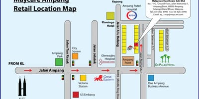 नक्शे के ampang पार्क