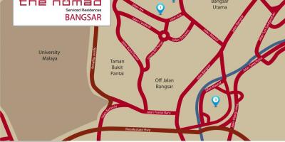 Bangsar कुआलालंपुर नक्शा
