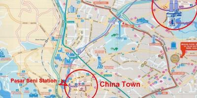Chinatown क्वालालंपुर में यात्रा के नक्शे