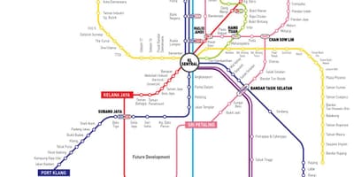 Kl sentral के निर्माण का नक्शा