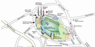 Klcc स्थान का नक्शा