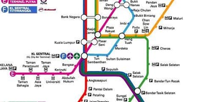 Klia ekspres का नक्शा
