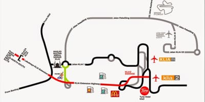 नक्शे के klia स्थान
