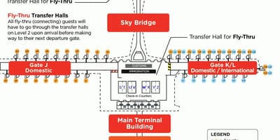 Klia हवाई अड्डे के टर्मिनल का नक्शा