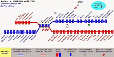 नक्शे के komuter मलेशिया