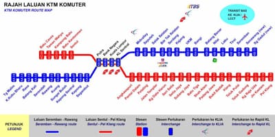 केएल komuter नक्शा