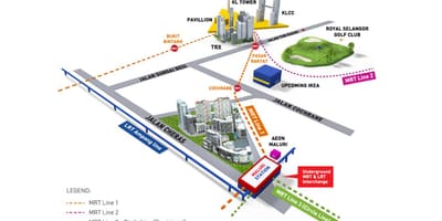 Titiwangsa एलआरटी स्टेशन का नक्शा