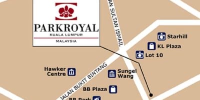 नक्शे के parkroyal कुआलालंपुर