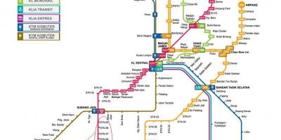 Subang jaya एलआरटी ट्रेन का नक्शा