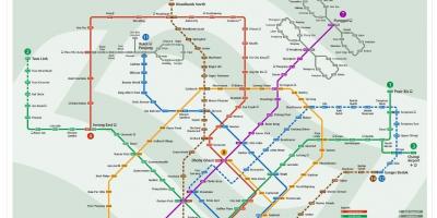 एमआरटी स्टेशन का नक्शा मलेशिया