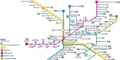सार्वजनिक परिवहन के नक्शे मलेशिया